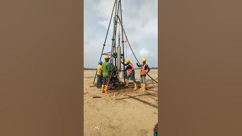 Soil test  work at Rotary Machine