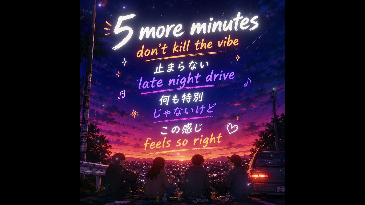 5more minutes/楽しい時間ってあっという間に#fyp #オリジナル曲 #友達