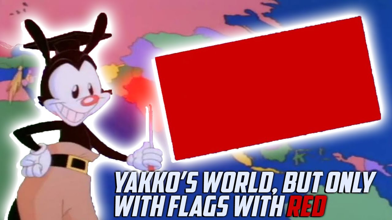 Yakko's World But Only Countries With Red In Their Flag