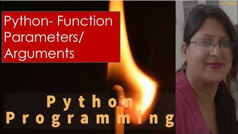 Python- Function Parameter by Shilpi Agrawal