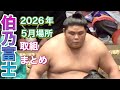伯乃富士 敢闘賞の2026年5月場所 取組まとめ【大相撲令和8年5月場所】HAKUNOFUJI MAY basho 2026 match summary