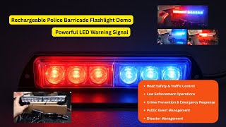 Rechargeable Police Barricade Flashlight Demo – Powerful LED Warning Signal screenshot 5