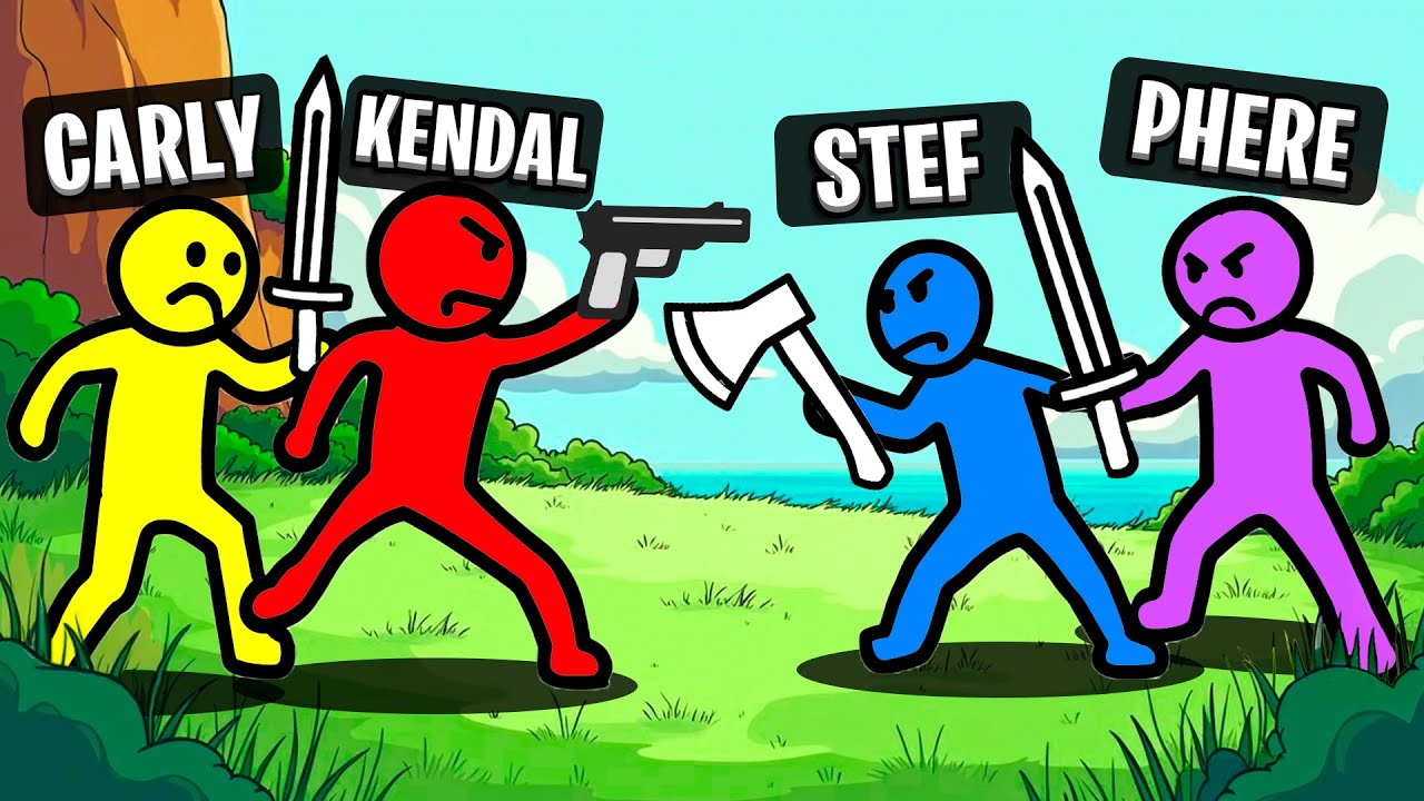 PORTO I MIEI AMICI SU STICK FIGHT - CARLY, KENDAL, STEF E PHERE