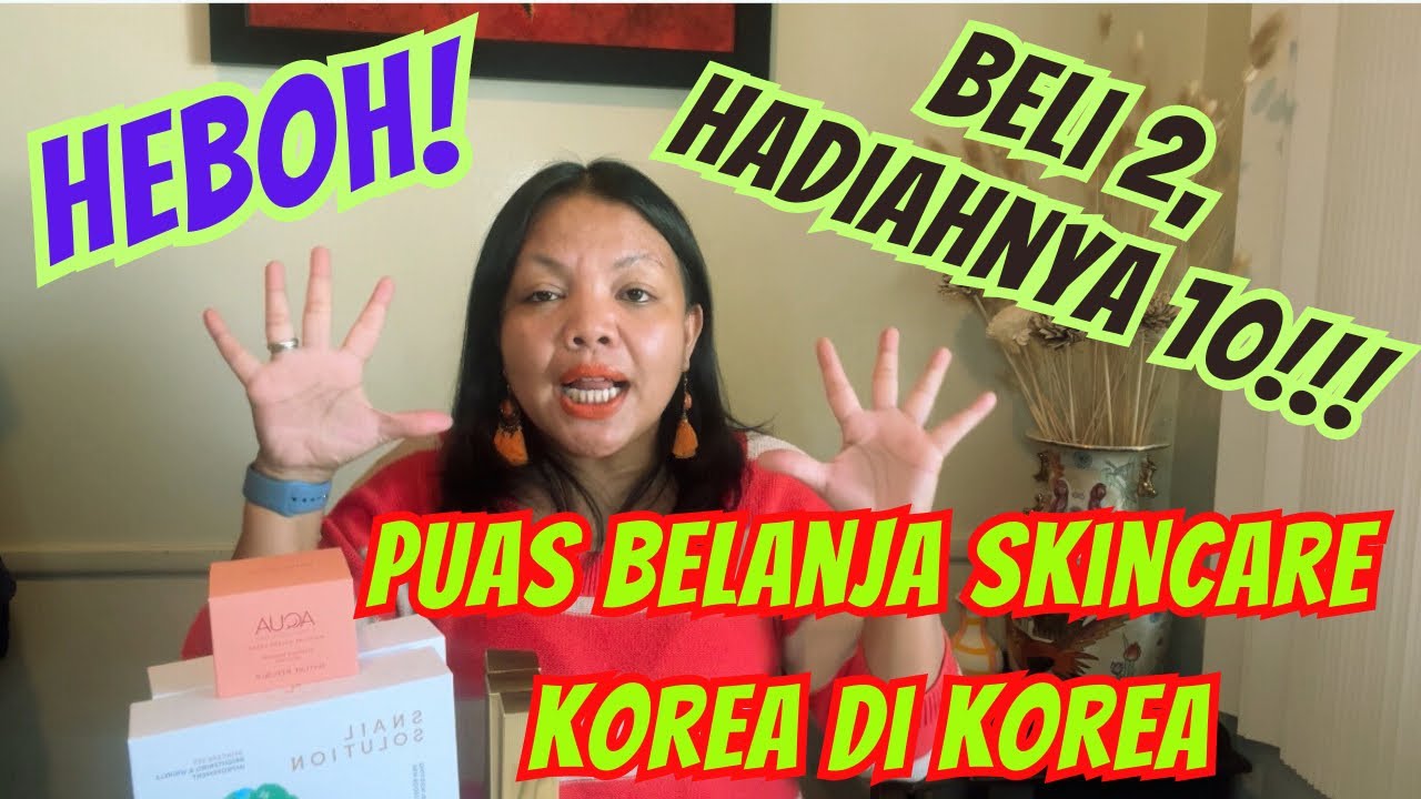 UNBOXING BELANJA SKINCARE KOREA HEBOH DI DUTY FREE INCHEON AIRPORT