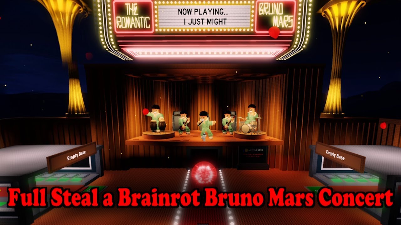 Full New Steal a Brainrot Bruno Mars Concert!