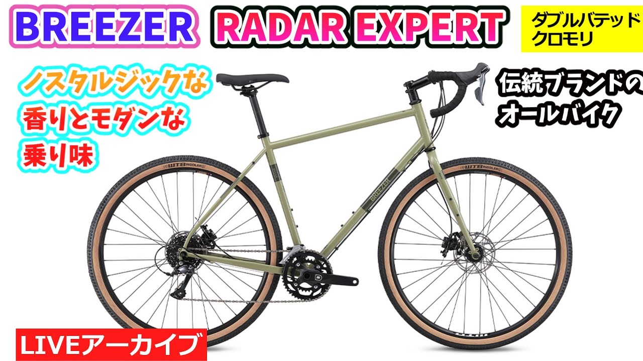 BREEZER RADAR EXPERT。乗りごごちがよく安定走行。ルックスもいい