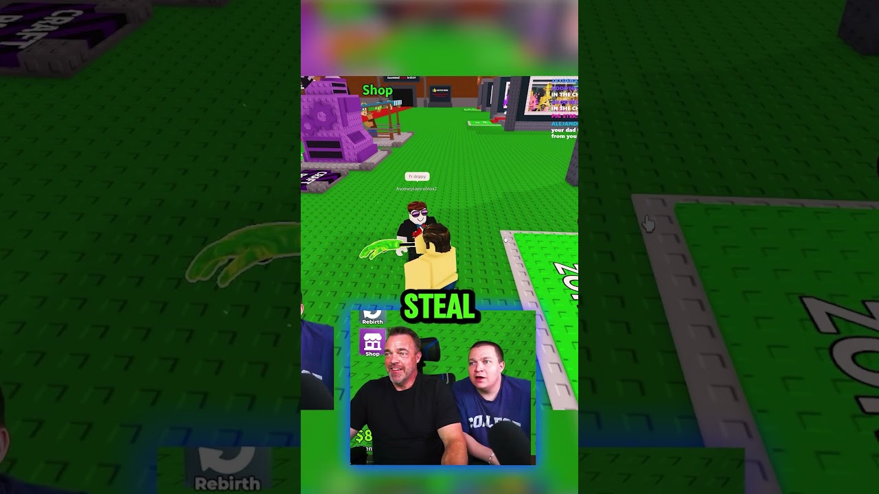 steak's dad scammed a kid #roblox