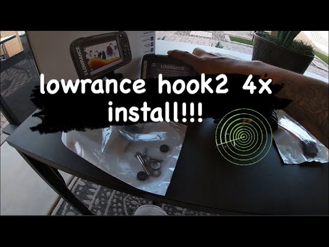 Installing a Lowrance Hook2 Fishfinder GPS/Bullet with Scotty Mount 