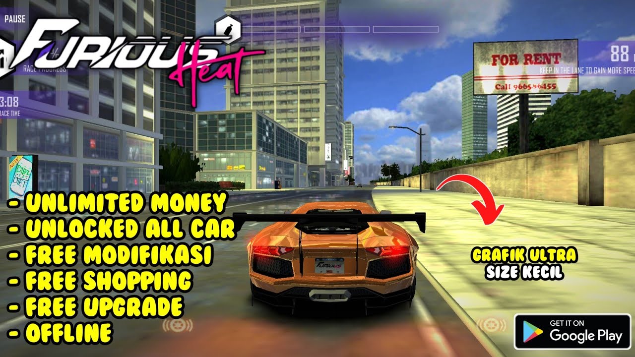 FURIOUS: HEAT RACING MOD APK TERBARU 2022 v2.19 - UNLIMITED MONEY & FREE SHOPPING