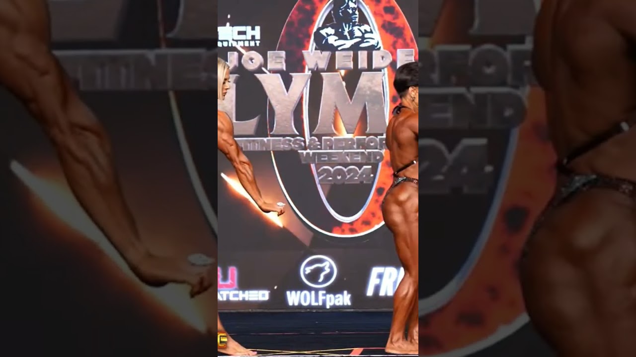 Excellent ladies at Women's Physique Olympia prejudging in 2024. Superb muscularity and beauty.