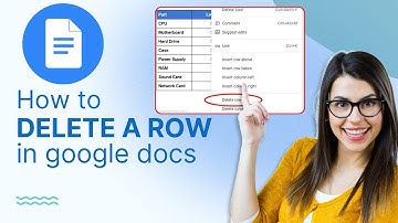 How to Delete a Row in Google Docs (How to Remove a Row in Google Docs)