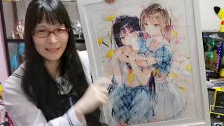 DSマイル展  複製原画 百合展 42000円の絵 DSマイル 複製原画 - YouTube