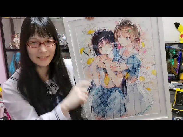 百合展 42000円の絵 DSマイル 複製原画 - YouTube