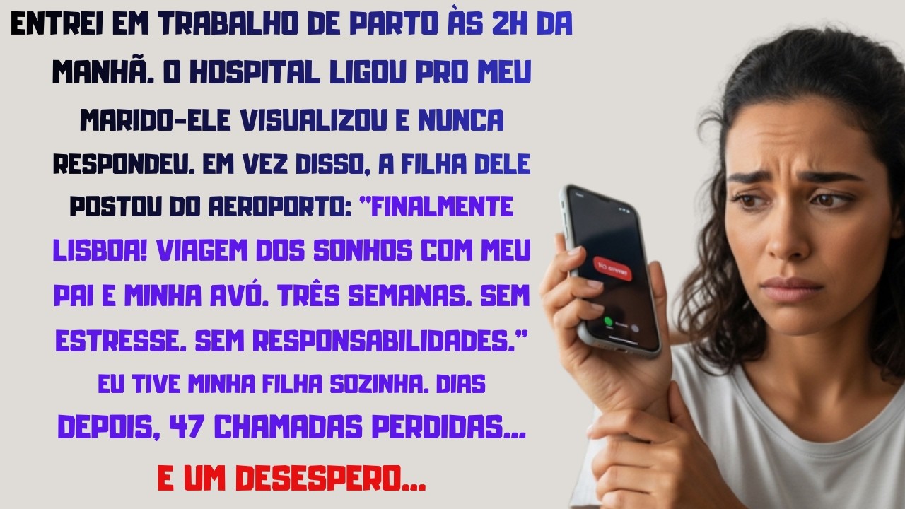Tive Minha Filha… E Ele Foi Pra Lisboa Com A Mãe  Dias Depois, 47 Ligações   Cadê O Dinheiro !