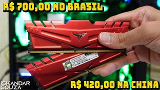 Lançamento Aliexpress! Memória DDR4 T-FORCE DARK Z 3600MHZ: MEMÓRIAS para Ryzen, Xeon ou Intel Novo