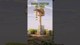 Como os POSTES das VILAS DEVERIAM ser! #minecraftsurvival #fypviralシ