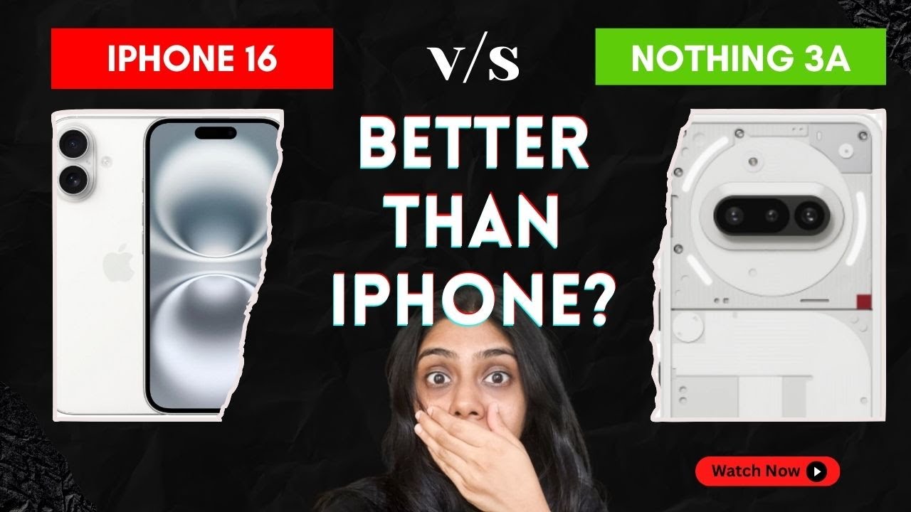 iPhone 16 vs Nothing Phone 3a – ₹80,000 Difference… But WHO Actually Wins? WORTH it or NOT?