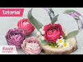 Rosen aus Papier basteln mit Klopapierrolle