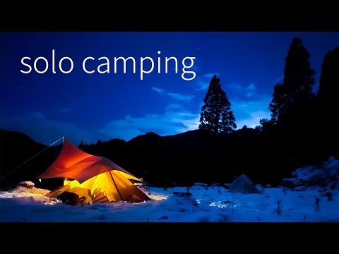 野営地でソロキャンプシリーズ -episode3-　孤立無援の雪中ソロキャンプ【solo camping #70】