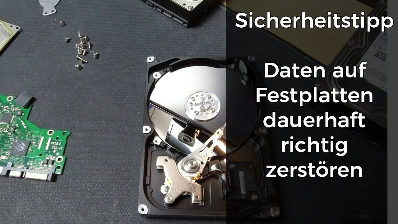 Festplatten dauerhaft richtig zerstören | How to permanently destroy hard drives, make them unusable