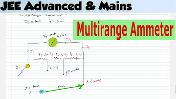 11) Construction and working of  Multi range ammeter | current electricity class 12 | JEE Adv