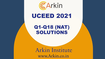 Free Test on Arkin.co.in  UCEED 2021 - Q1 to Q18( Numerical answer type) solved #uceed #uceed2024