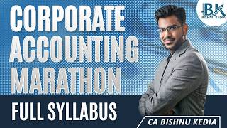 Corporate Accounting | Full Syllabus Marathon | CMA Inter - Paper 10