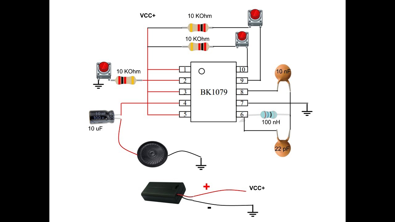 how to make radio - realistic circuit diagram - YouTube | Realistic Wiring Diagram | | YouTube