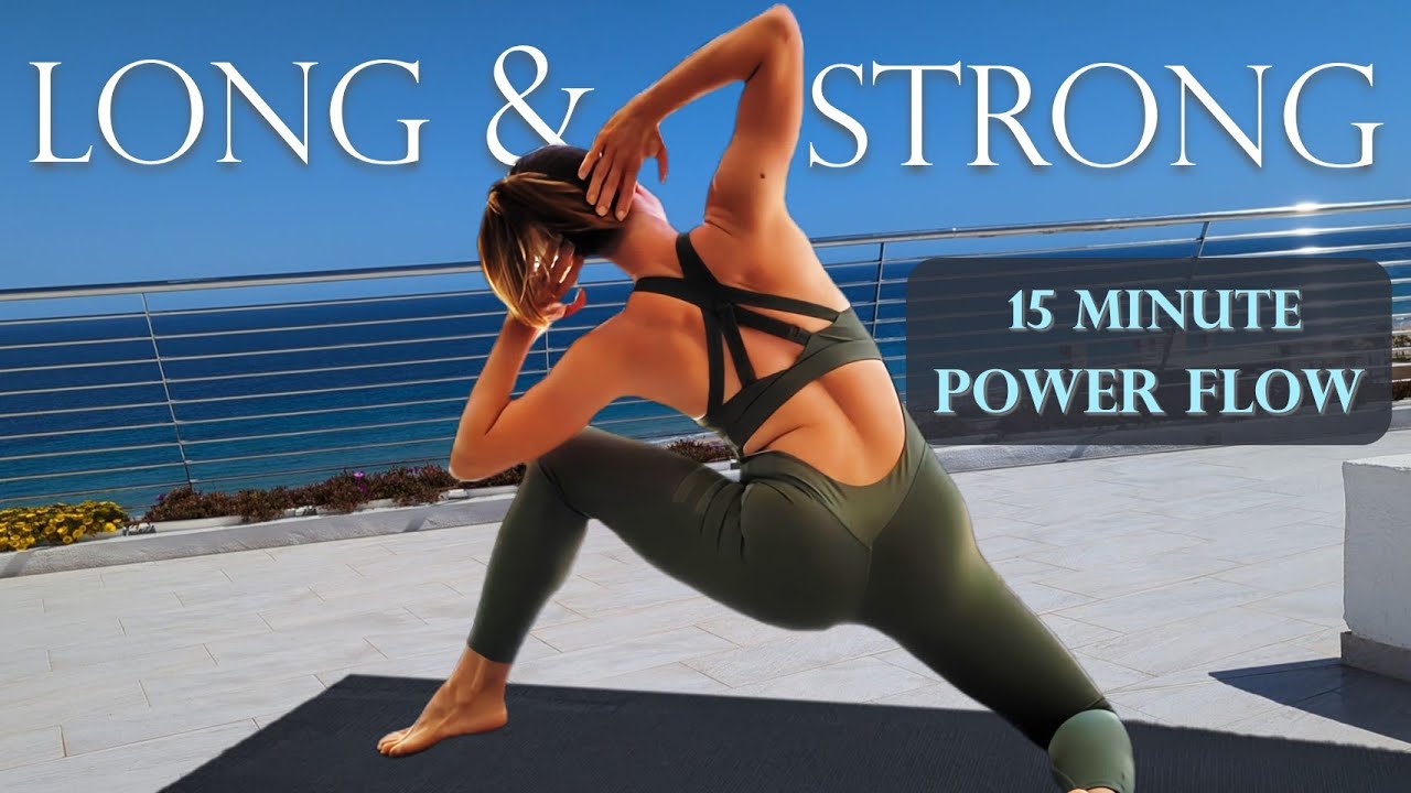 15 MIN Full Body Power Flow// Yoga Inspired Workout// No Equipment