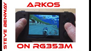 ArkOS on Anbernic RG353M. Batocera beater