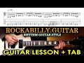 Rockabilly rhythm guitar lesson  tutorial with tab  how to play rockabilly guitar