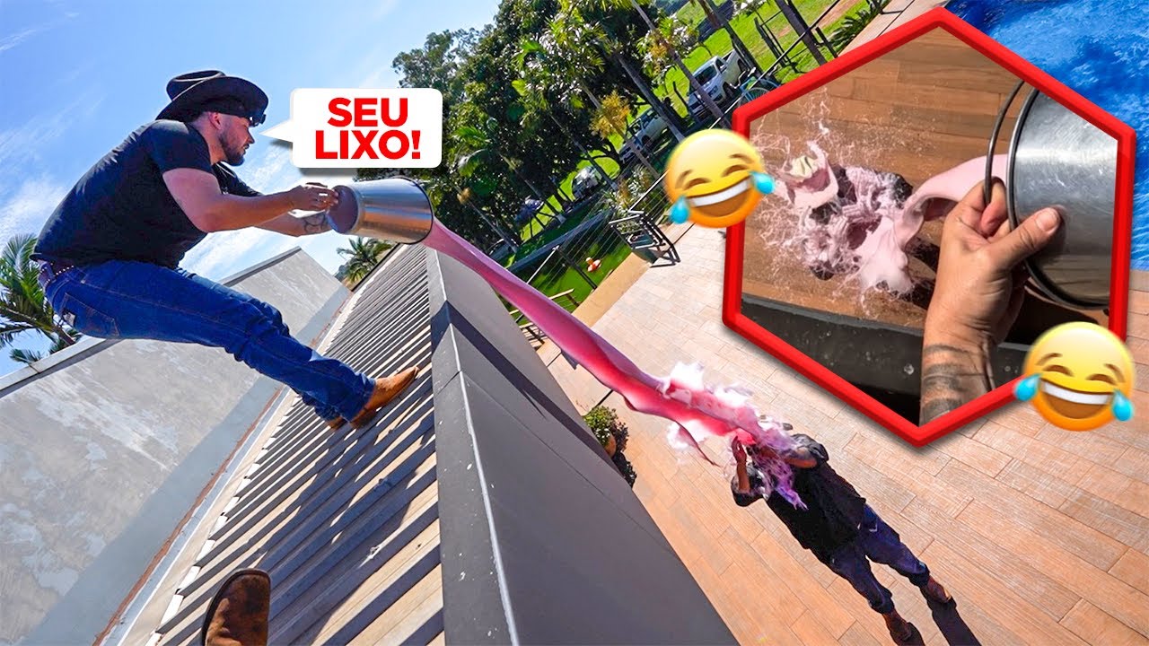 JOGUEI IOGURTE PODRE BOTO !!! * trollei o rei do gado* 😂 kkkkkkkkkkkkkkk