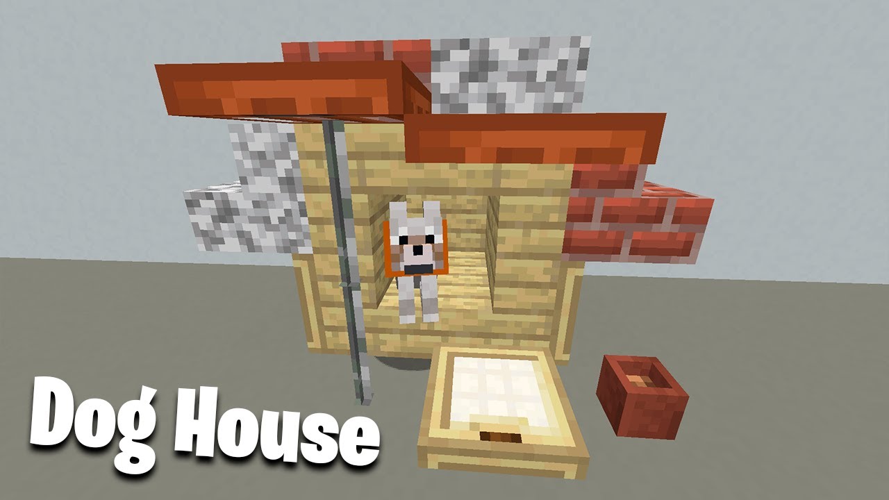 Dog House in Minecraft Pet House Designs YouTube