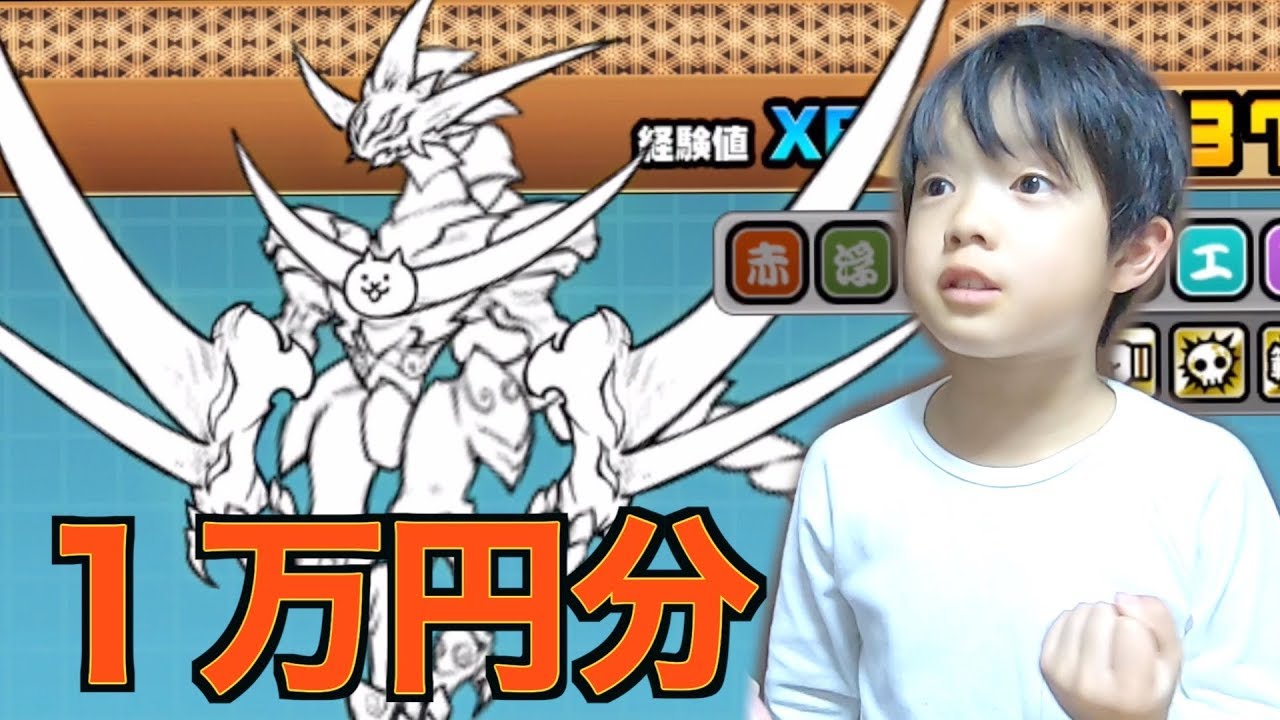 The Battle Cats] 10,000 yen worth of cat cans! Super rare