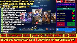 GAMEPLAY RANK SEASON 40 - CHEAT ML TERBARU 2026 - UNLOCK ALL SKIN MOBILE LEGENDS - MAPHACK - DRONE