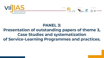 Outstanding papers of theme 3: "Case Studies and systematizationof S-L Programmes and practices".