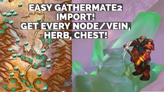 Wow Dragonflight Import Gathermate2 Data - Get Every Mining Nodevein Herb Chest And More 1 Mi