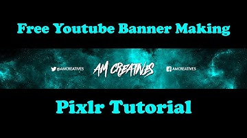 How to make a professional youtube banner without Photoshop in 2020 || Pixlr Tutorial ||