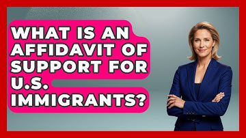 What Is An Affidavit Of Support For U.S. Immigrants? - Middle East Migraters