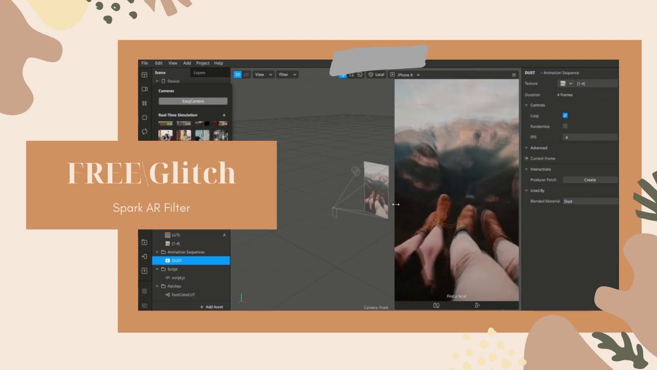 FREE Project Spark AR Glitch Filter YouTube