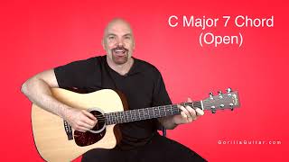Chord - C Major 7 (Open) - Red