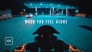 When You Feel Alone Motorcycle Pov Night Ride 4K