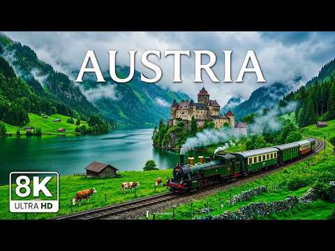 Wonders of Austria 8K 🇦🇹 | A Cinematic Journey Through the Alps – Hallstatt & Emerald Lakes