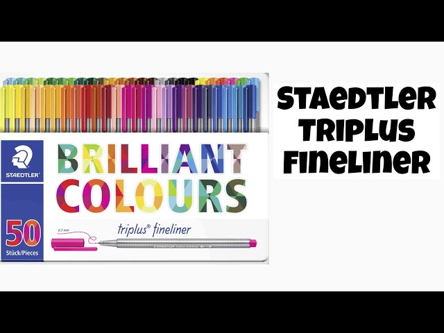 STAEDTLER TRIPLUS FINELINERS 💜 Swatching my Triplus fineliner collection