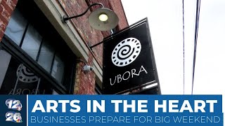 Local businesses prepare for Arts in the Heart weekend