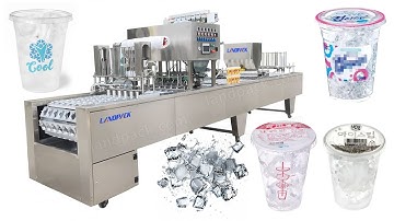 Ice Cube Cup Automatic Filling Sealing Machine