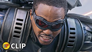 Falcon vs Quinjet | Captain America The Winter Soldier (2014) Movie Clip HD 4K