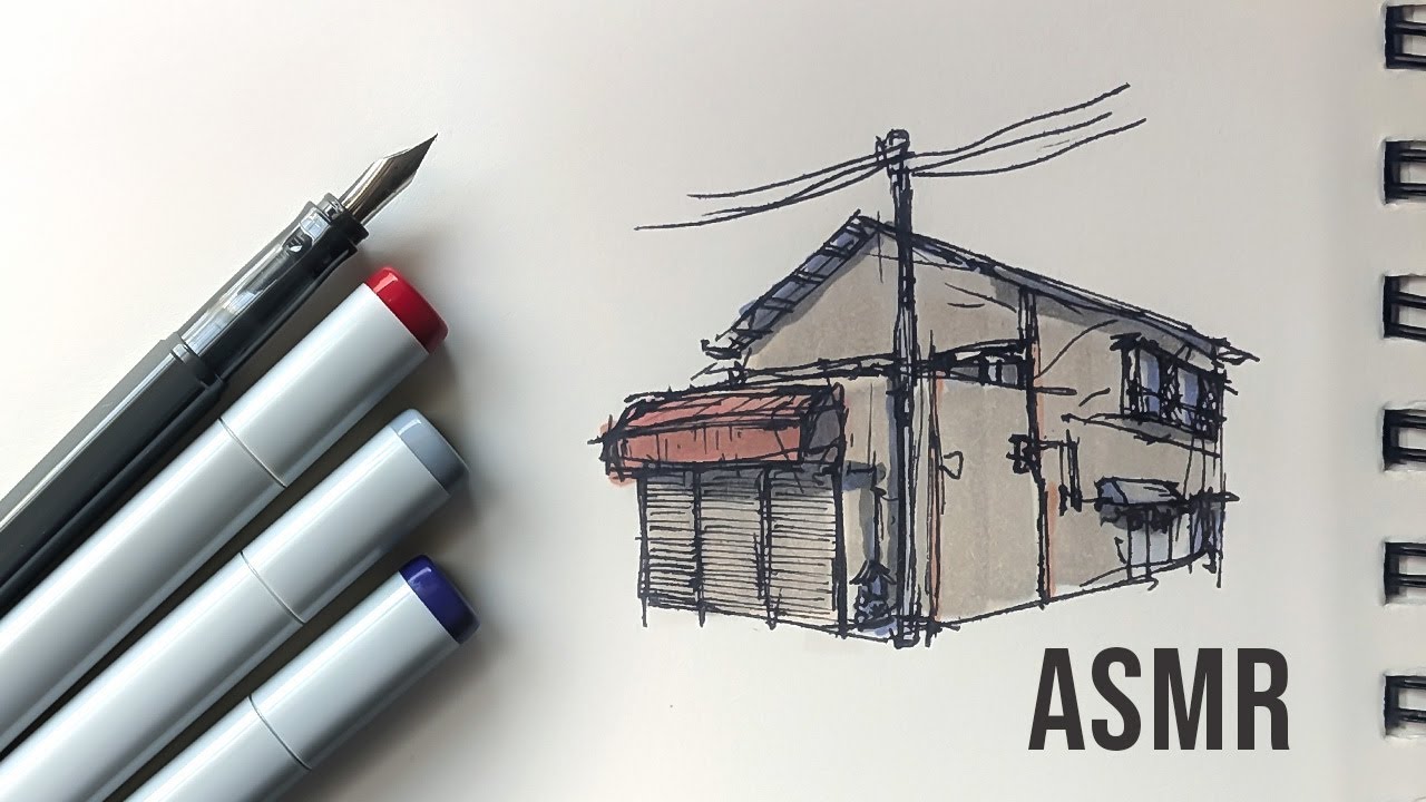 My Process - URBAN Sketch Walk-through - no talking