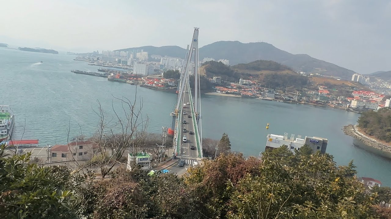 [여수 돌산공원] 산책코스 및 돌산대교 바다 전망 좋은 돌산공원 다녀오다. [Yeosu Dolsan Park] Go to ...
