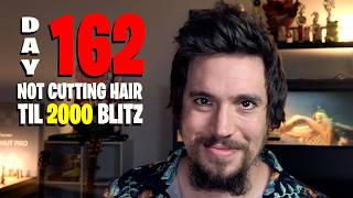 Day 162 of not cutting my hair until 2000 blitz on chess.com screenshot 4